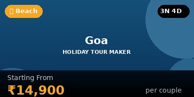 Goa Honeymoon Packages 3 Night 4 Days